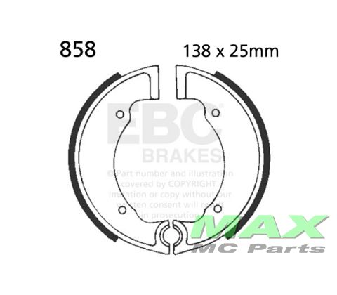 EBC brake shoe set 858