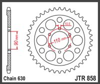 JT Bagkædehjul-  JTR858.35 XV920 TR1