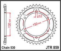 JT Bagkædehjul - JTR859.40 FJ1200 86-90