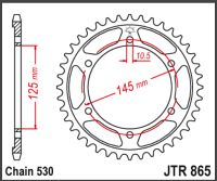 JT Bagkædehjul - JTR865.44 FZ750 85-86