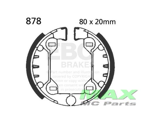 EBC brake shoe set 878 
