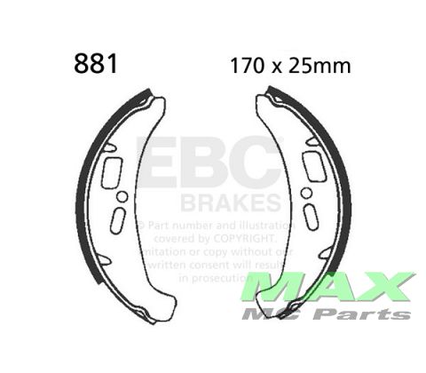 EBC brake shoe set 881