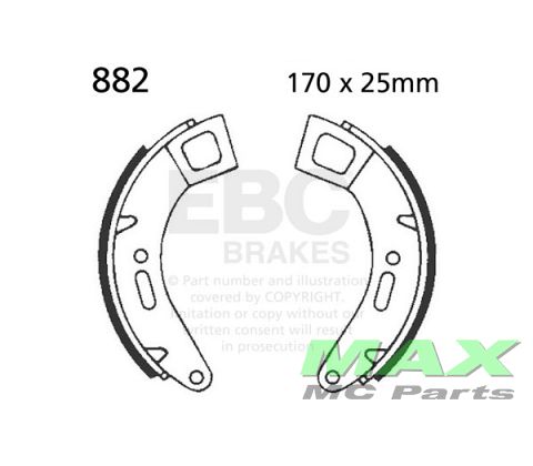 EBC brake shoe set 882