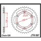 JT Bagkædehjul  - JTR897.51SC  STEEL