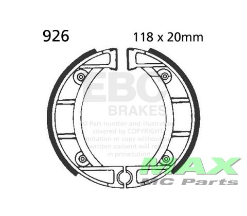 EBC brake shoe set 926