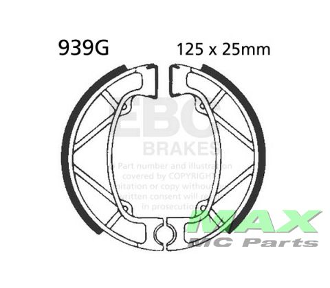 EBC grooved brake shoe set 939G