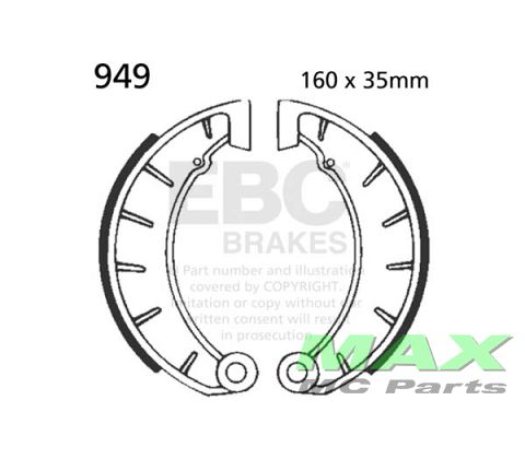 EBC brake shoe set REAR 949 CZ / GAGIVA
