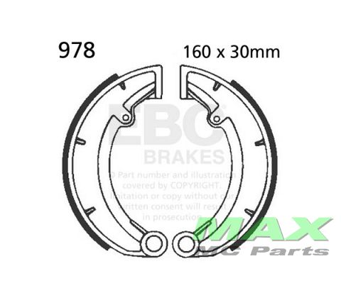 EBC brake shoe set 978