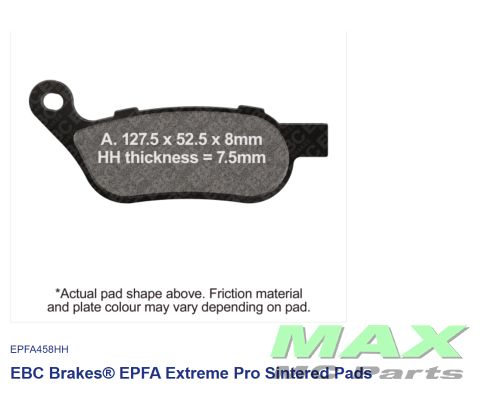 EBC EXTREME PRO DOUBLE H EPFA458HH