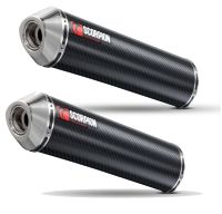 SCORPION Lyddæmper CARBON OVAL SET