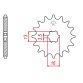 Forkædehjul RacePro 428/11T DM50 SAMURAI