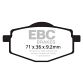 EBC Disc pad *FRONT/REAR* FA101R SINTER