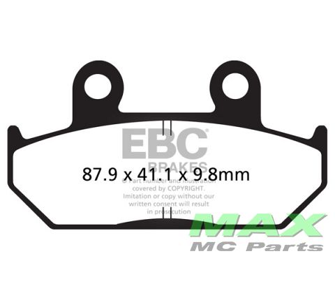 EBC Sinter *FRONT* FA124HH *9,8MM*