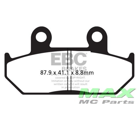 EBC Disc pad *FRONT* FA124 8,8MM