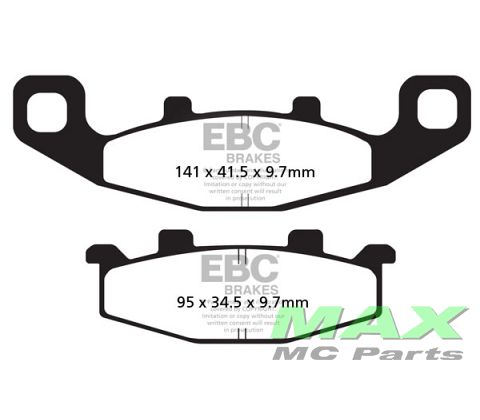 EBC Disc pad set FA129 FRONT/REAR