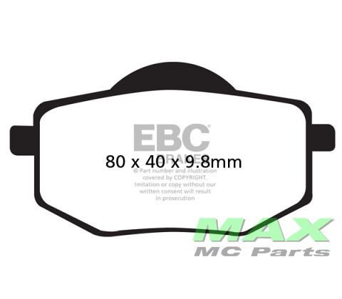 EBC Disc pad set FRONT FA136 XV535 VIRAG