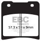 EBC Disc pad set REAR FA150 GV1400