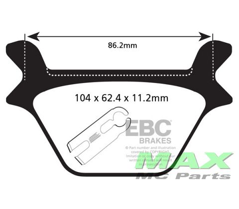 EBC Disc pad set FA200
