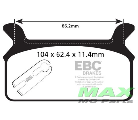 EBC Disc pad set FA201