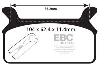 EBC Double- H Sintered Sportbike pad set