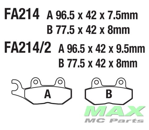 EBC Sintered *REAR/FRONT* FA214HH