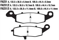 EBC Disc pad set SINT FA231/3V SPEC REAR