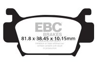 EBC Disc pad set FRONT FA410TT TRX500