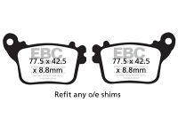EBC Disc pad set *REAR* FA436