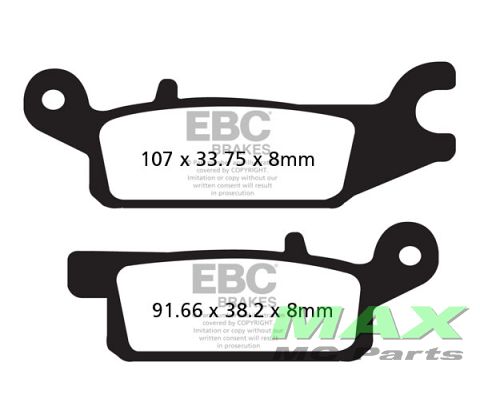 EBC Disc pad set FA443R *FRONT-LEFT*