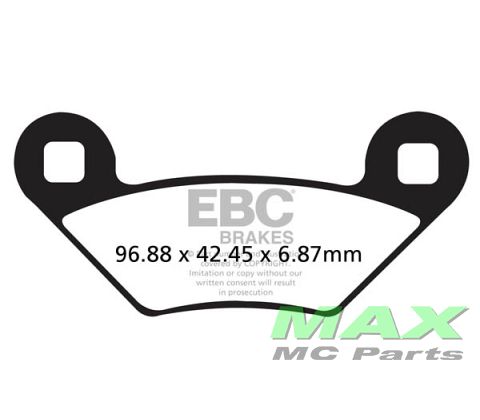 EBC Disc pad set FRONT/REAR FA475R SINTE