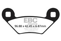 EBC Disc pad set FRONT/REAR FA475R SINTE