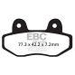 EBC Disc pad set  FA622TT - CARBON