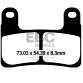 EBC Disc pad SINTER *FRONT* FA724HH