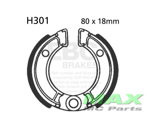 EBC Brake shoe set H301 QR50  CRF50F