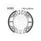 EBC grooved brake shoe set H303G