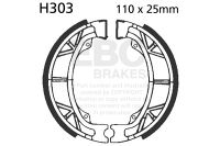 EBC grooved brake shoe set H303G