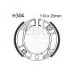 EBC grooved brake shoe set H304G