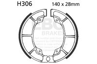 EBC grooved brake shoe set H306G