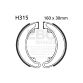 EBC Brake shoe set REAR H315 CB350 MVX25