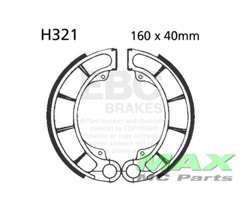 EBC Brake shoe*REAR* H321 VT600 CX500