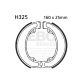 EBC grooved brake shoe set H325G