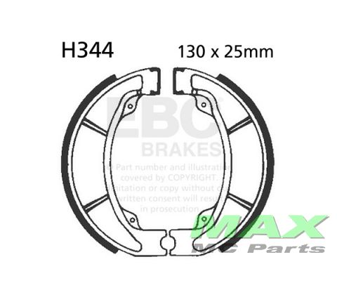 EBC grooved brake shoe set H344G