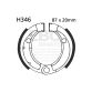 EBC grooved brake shoe set H346G