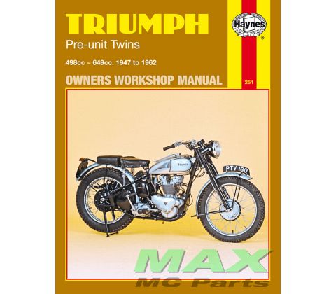 Haynes bog TRIUMPH 500 650 PRE-UNIT TWIN