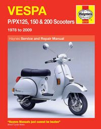 Haynes bog VESPA PX125 PX150 PX200 P125