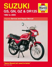 Haynes bog SUZUKI GS125 GN125 GZ125 DR12