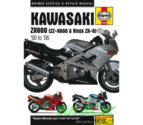 Haynes bog KAWASAKI ZZR600 ZX-6R 90-06