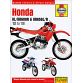 Haynes bog HONDA XL600 XL650 XR600