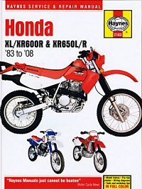 Haynes bog HONDA XL600 XL650 XR600