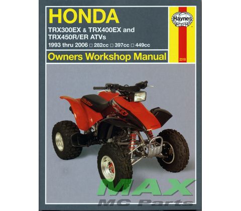 Haynes bog HONDA TRX300EX TRX400 TRX450